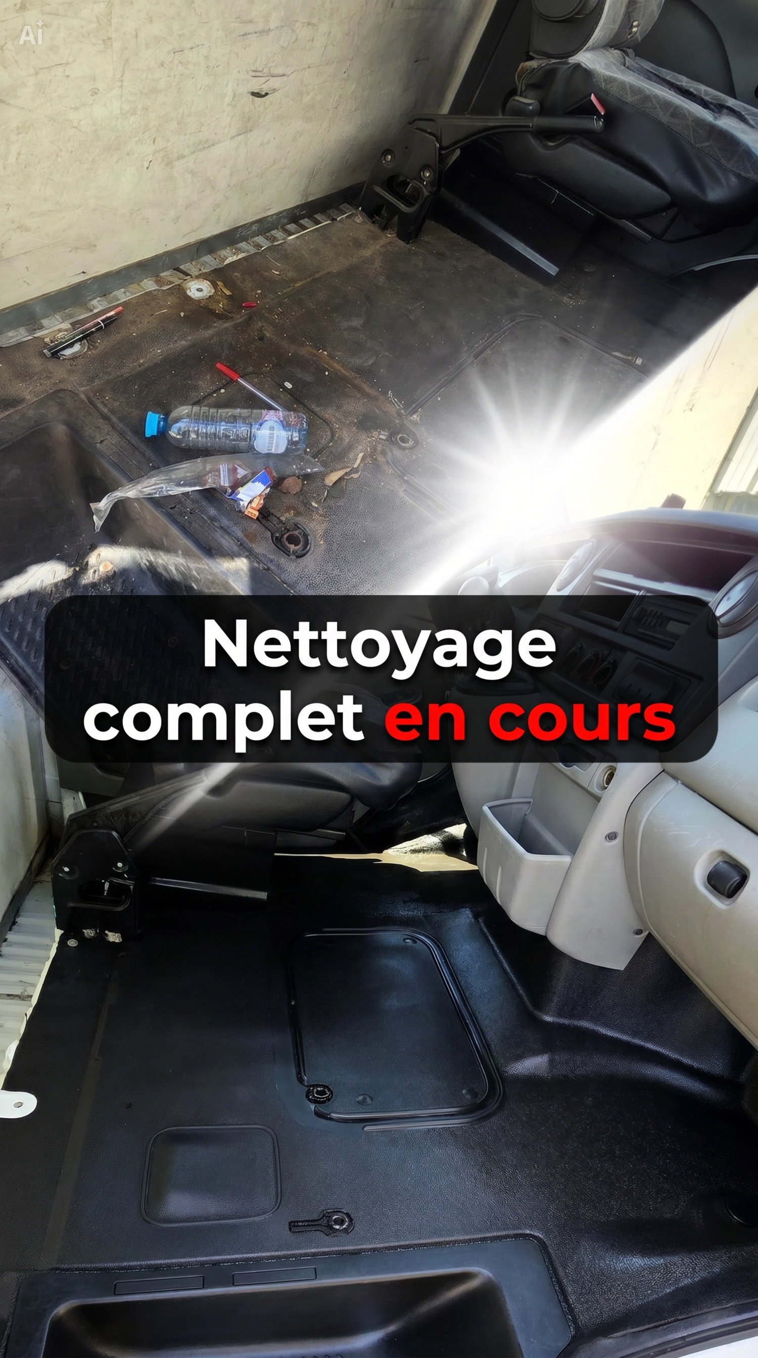 Lavage Camion Avant Après